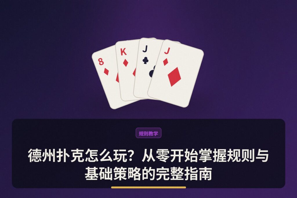 德州扑克怎么玩 - 德州扑克怎么玩?从零开始掌握规则与基础策略的完整指南