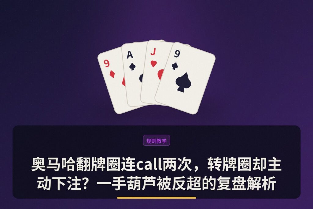 https://www.reddit.com/r/poker/comments/1ub2op5/plo_wizards_please_help/ - 奥马哈翻牌圈连call两次,转牌圈却主动下注?一手葫芦被反超的复盘解析